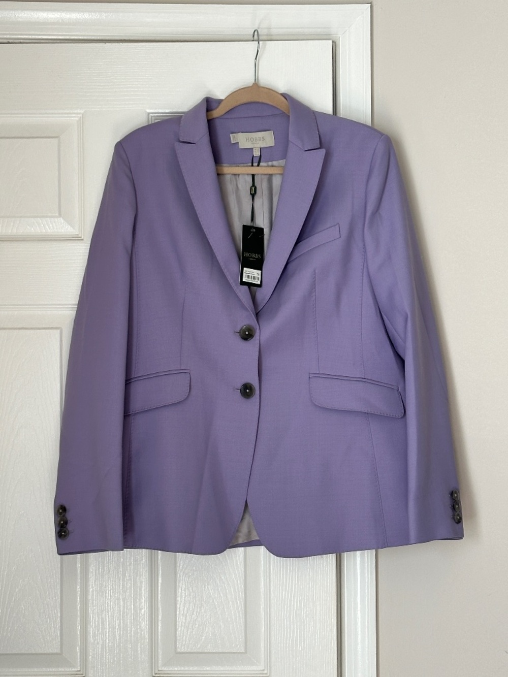Brand New Hobbs of London Blazer Lilac Lydia Jacket US Size 10 UK Size 14